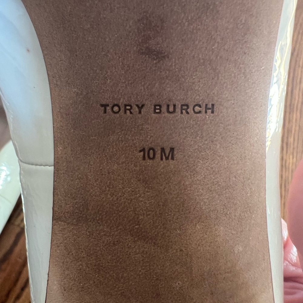 Tory Burch JESSA PATENT PUMP in New Ivory Size 10 - Picture 8 of 10